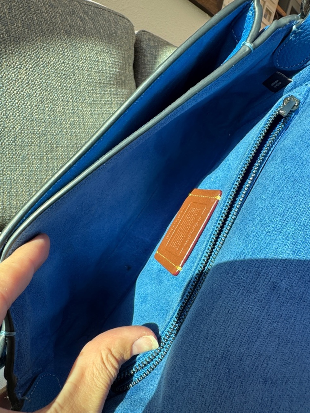 Coach Blue Soft Tabby Multi Way Crossbody - Picture 7 of 11